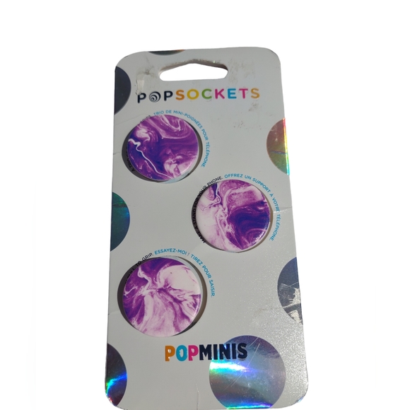 New Purple Swirl Pop sockets Mini - Picture 1 of 7